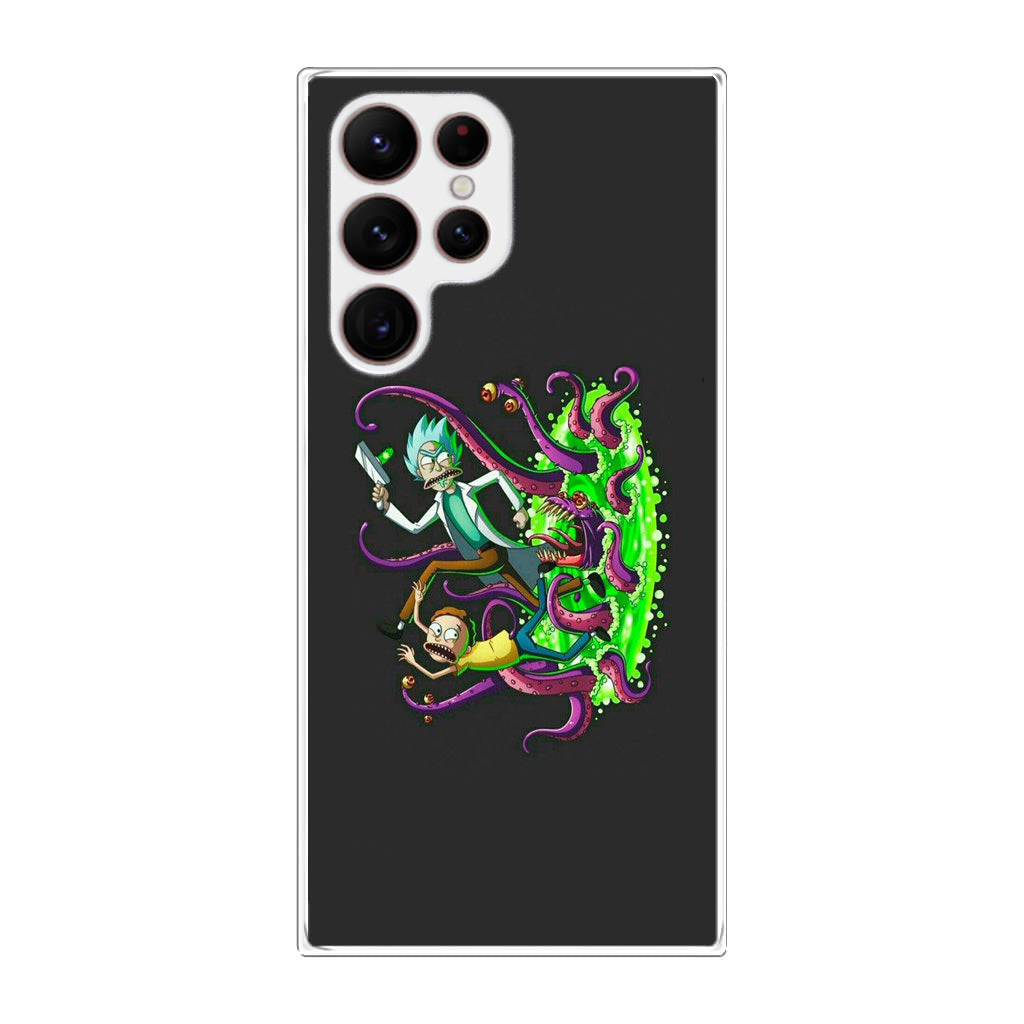 Rick And Morty Pass Through The Portal Galaxy S22 Ultra 5G Case