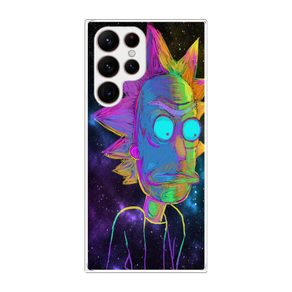 Rick Colorful Crayon Space Galaxy S22 Ultra 5G Case