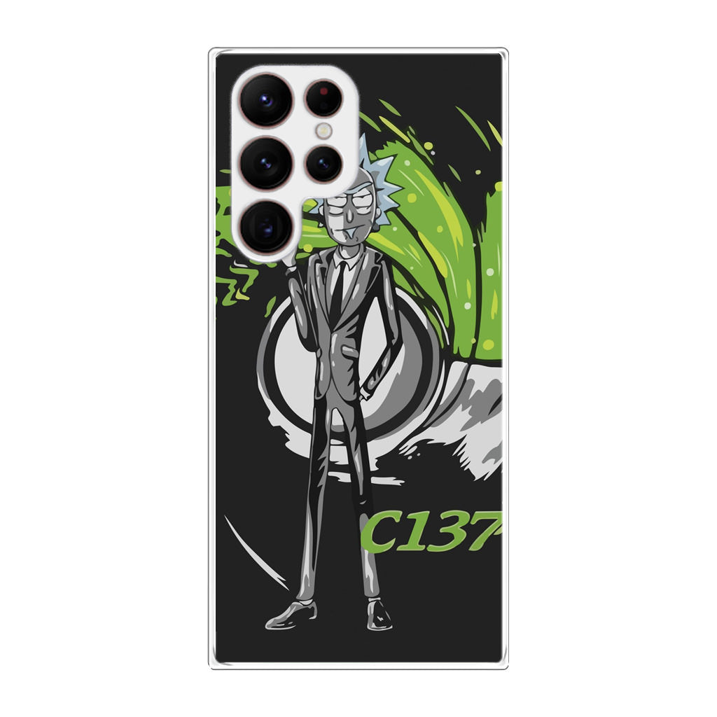 Rick Sanchez Agent C137 Galaxy S22 Ultra 5G Case