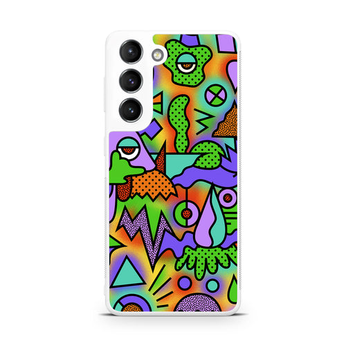 Abstract Colorful Doodle Art Galaxy S22 / S22 Plus Case