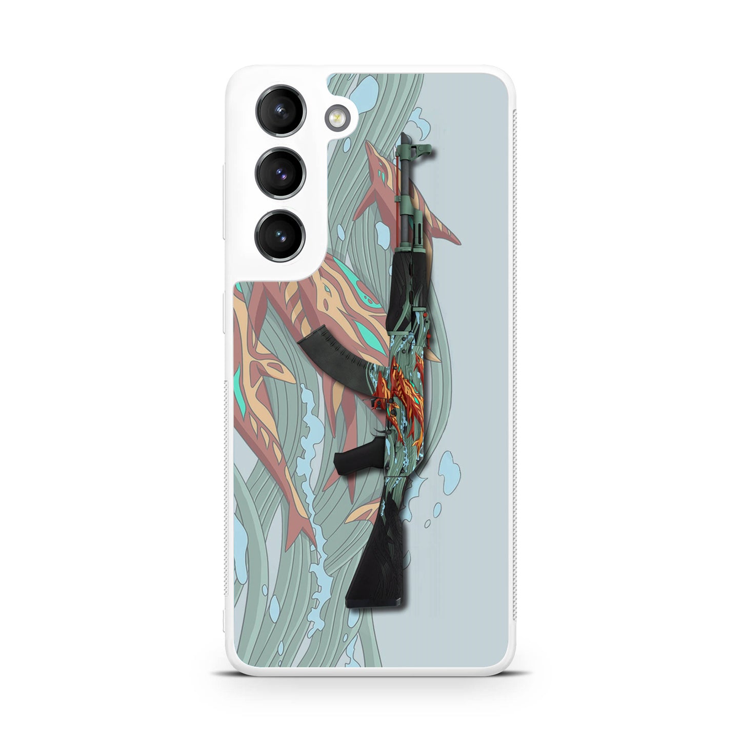 AK-47 Aquamarine Revenge Galaxy S22 / S22 Plus Case