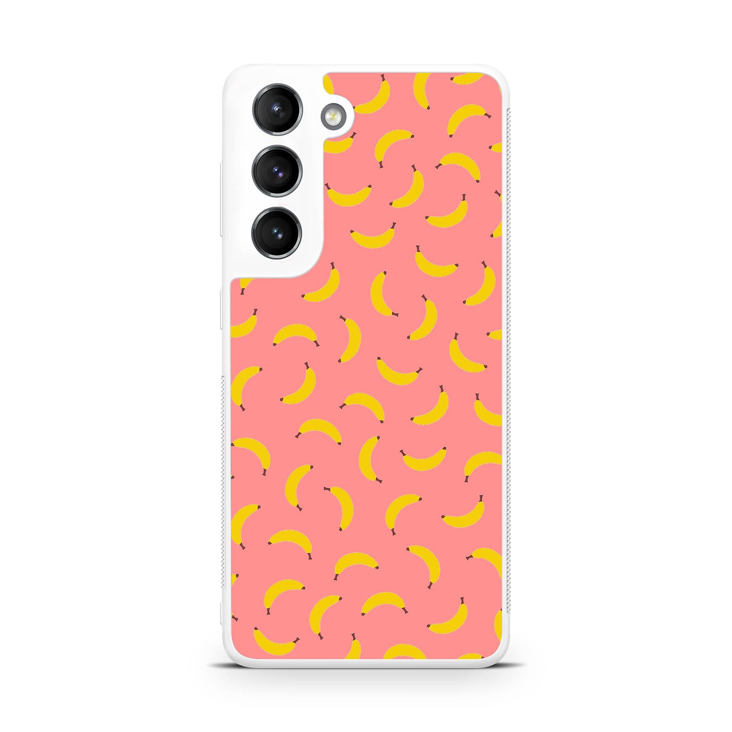 Bananas Fruit Pattern Pink Galaxy S22 / S22 Plus Case