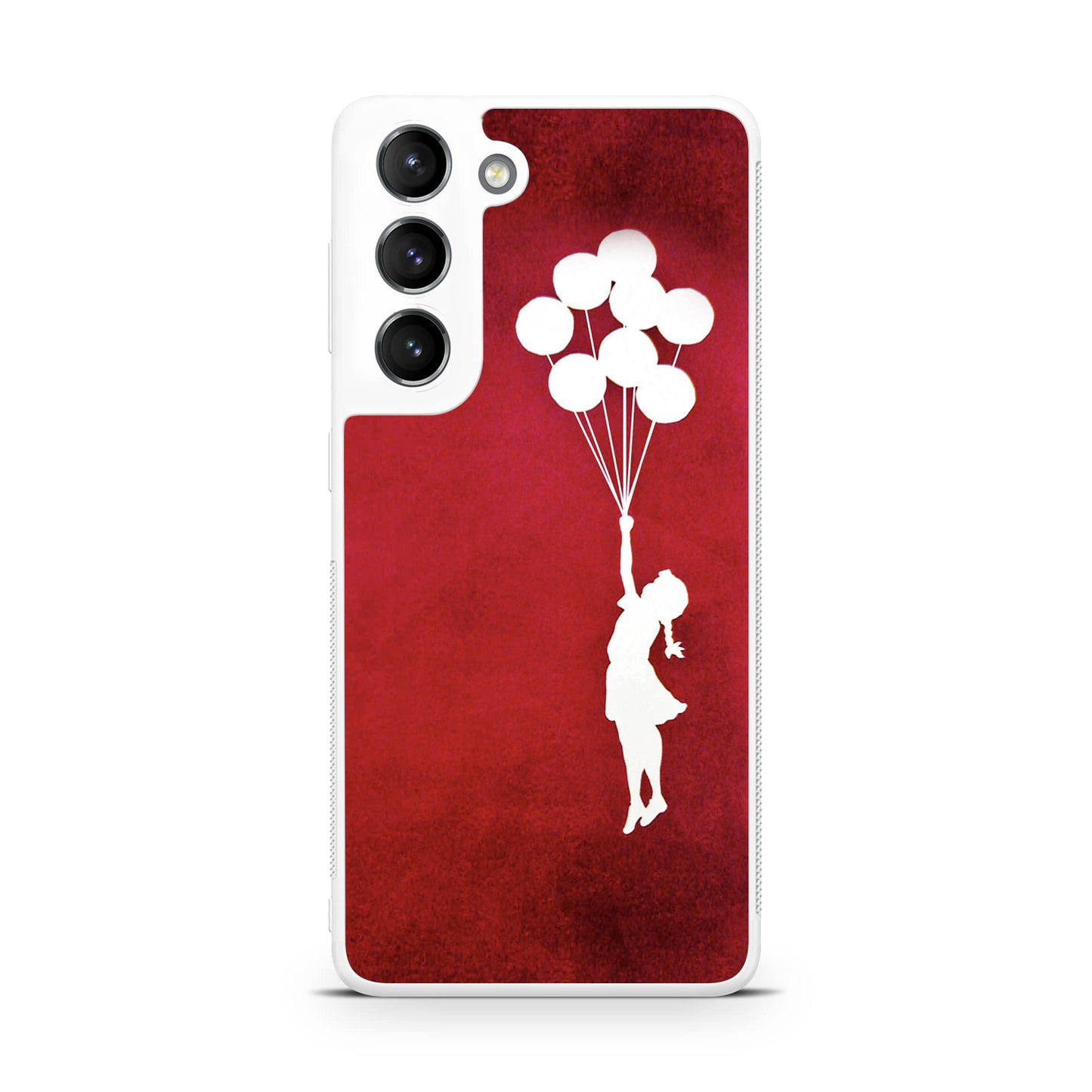 Banksy Girl With Balloons Red Galaxy S22 / S22 Plus Case