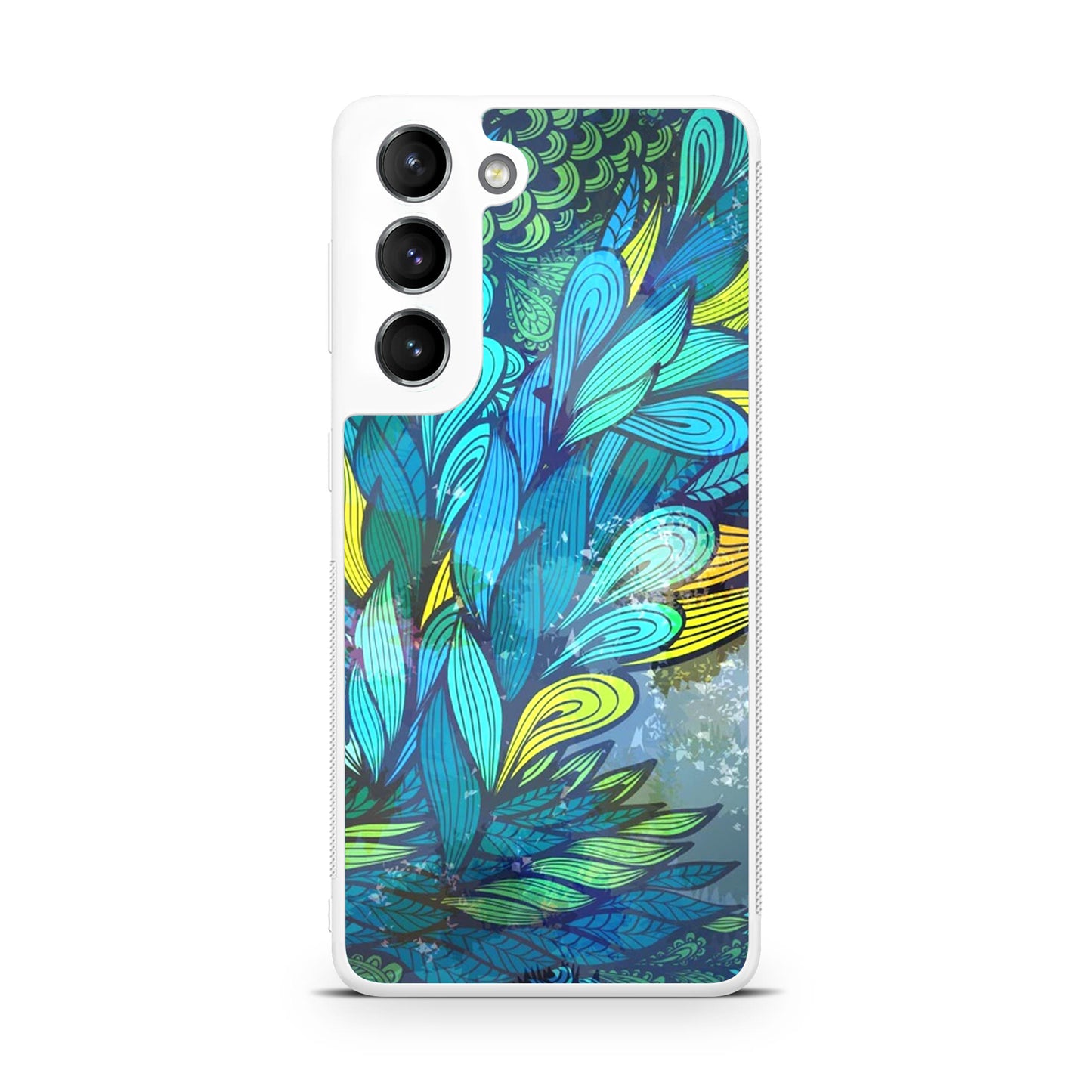 Colorful Art in Blue Galaxy S22 / S22 Plus Case