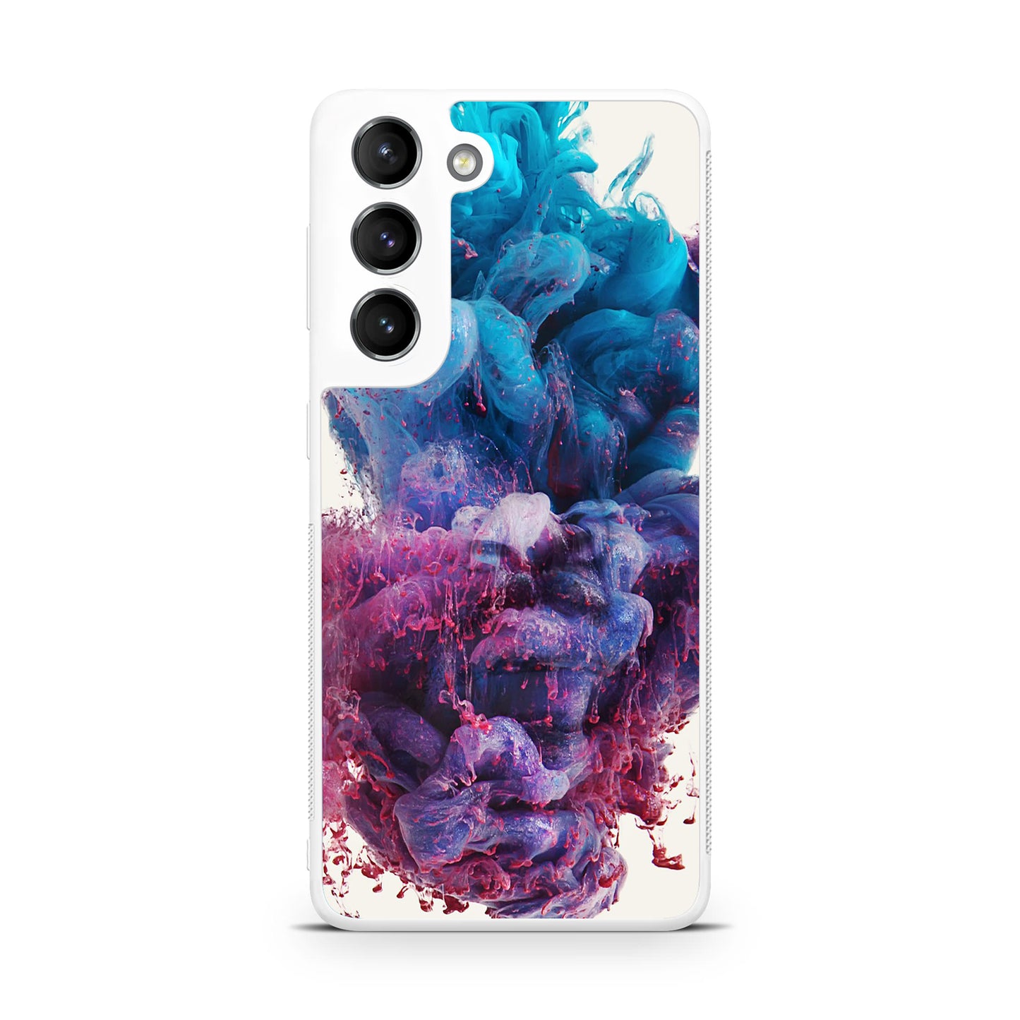 Colorful Dust Art on White Galaxy S22 / S22 Plus Case