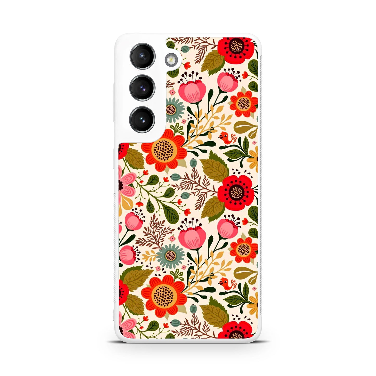 Hello Spring Pattern Galaxy S22 / S22 Plus Case