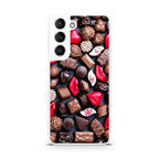 I Love Choco Pattern Galaxy S22 / S22 Plus Case