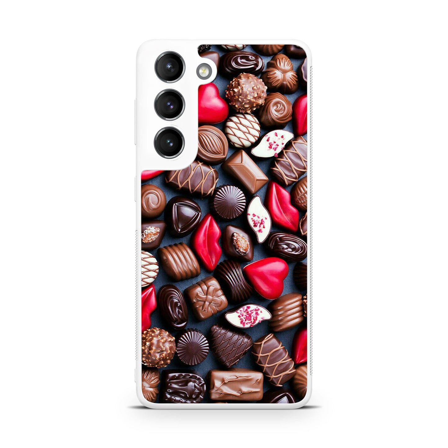 I Love Choco Pattern Galaxy S22 / S22 Plus Case