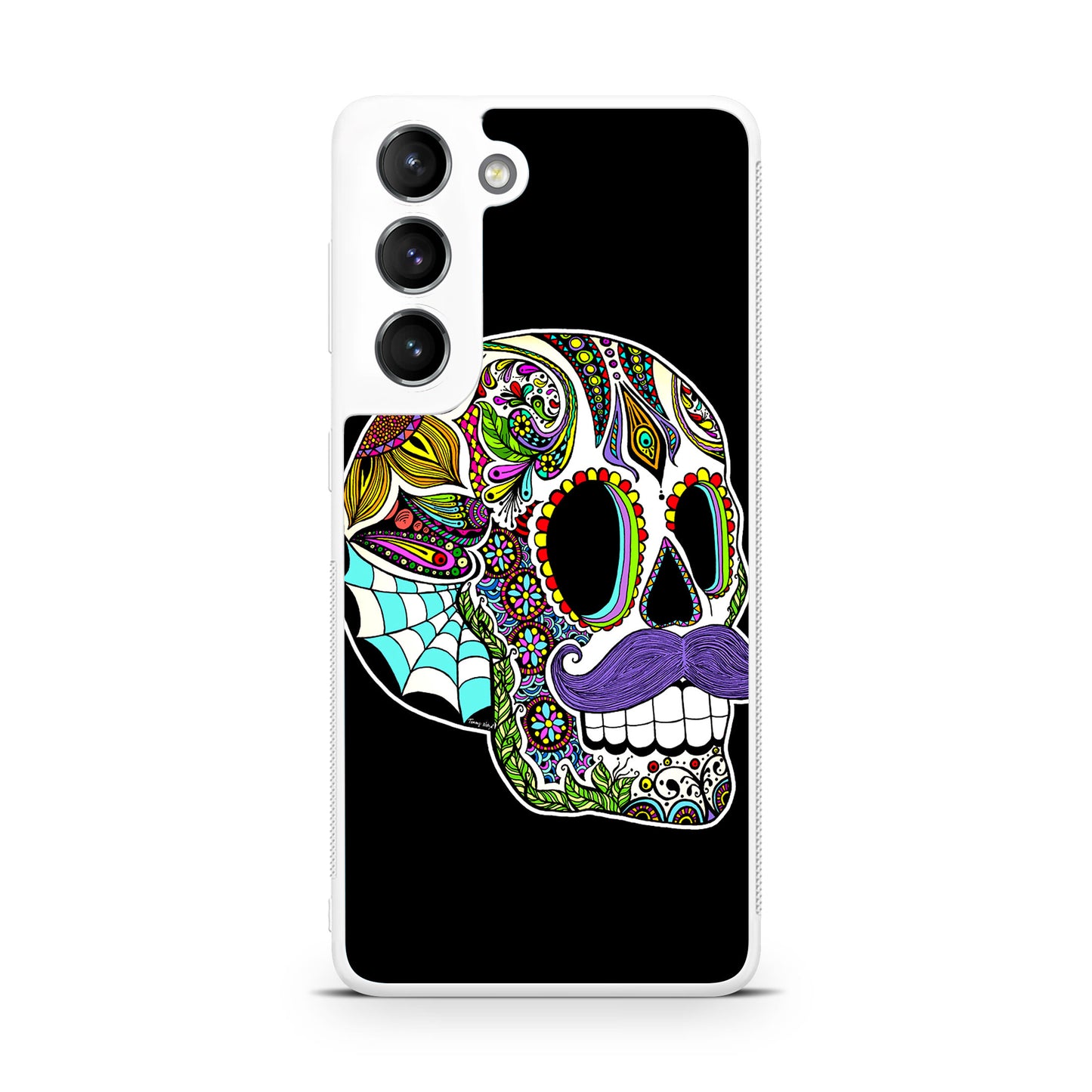 Mustache Sugar Skull Galaxy S22 / S22 Plus Case