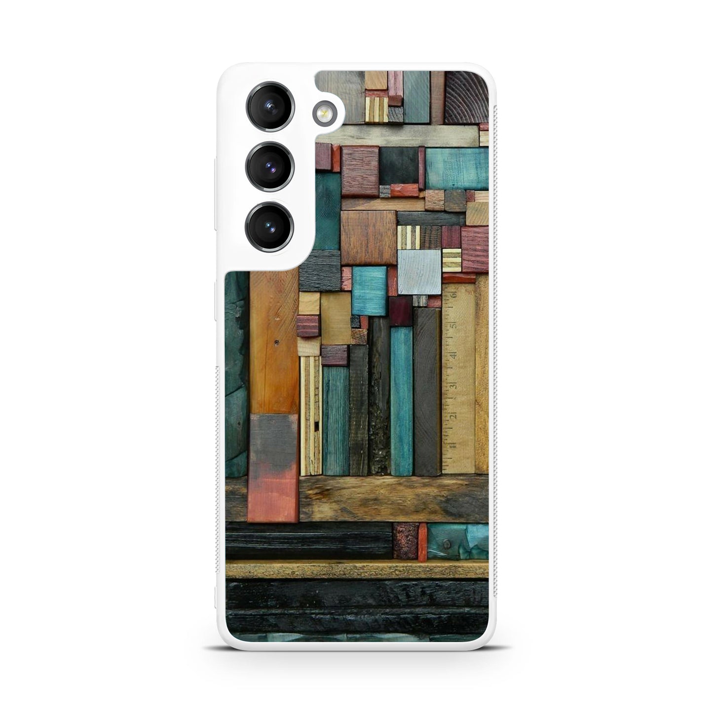 Painted Abstract Wood Sculptures Galaxy S22 / S22 Plus Case