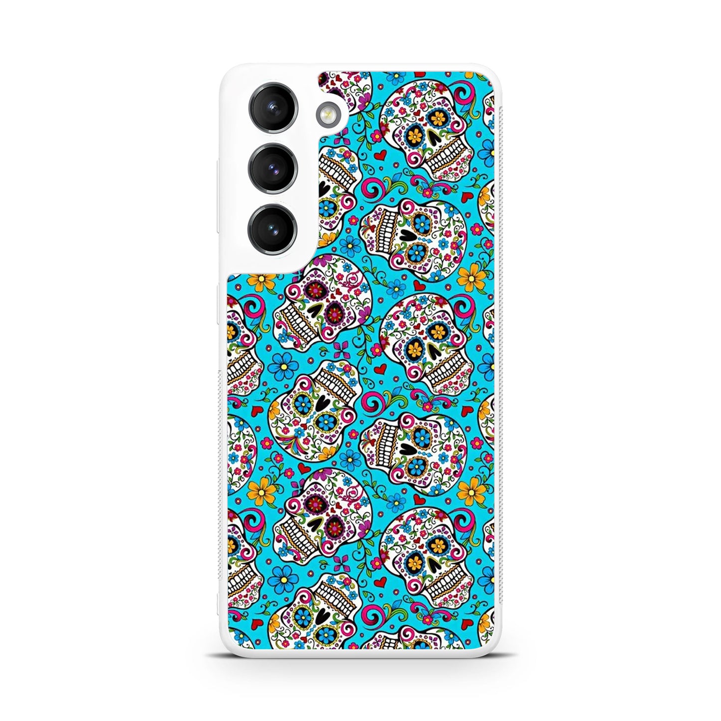 Skull Floral Sugar Galaxy S22 / S22 Plus Case