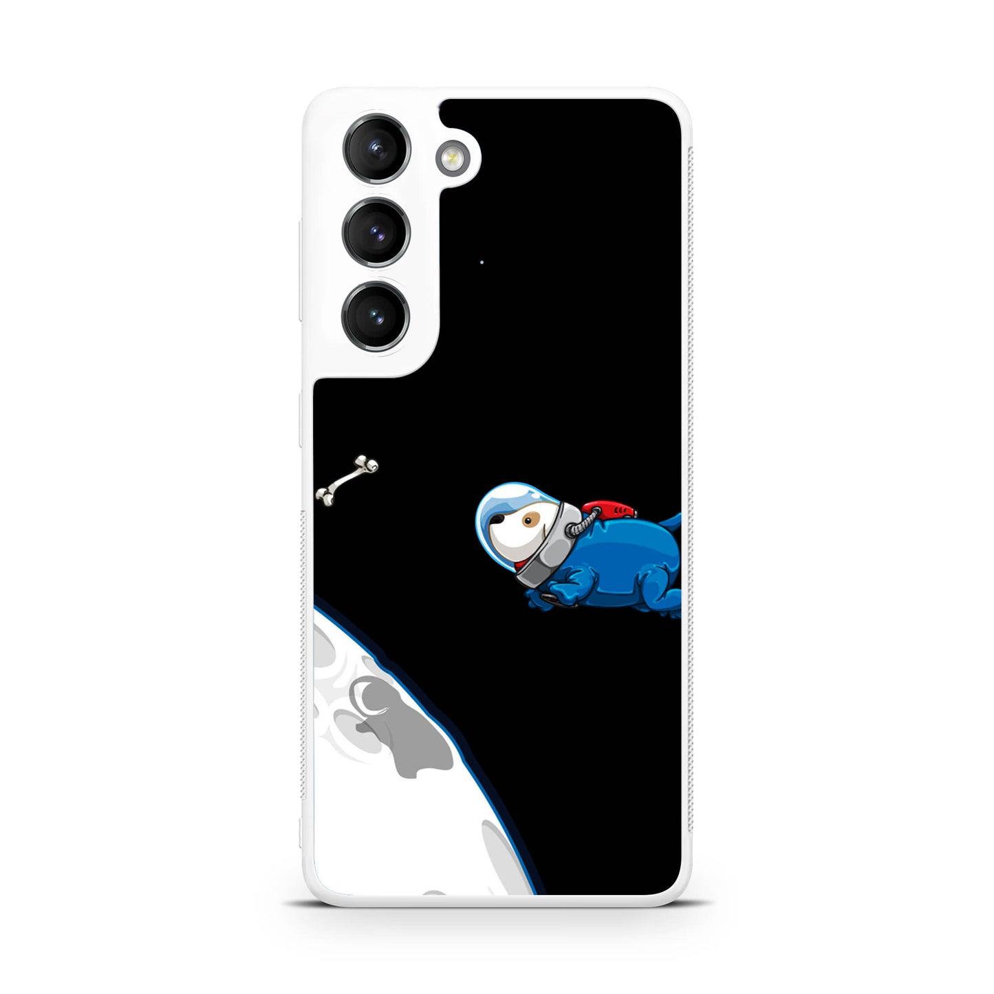 Space Dog Chasing A Bone Galaxy S22 / S22 Plus Case