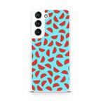 Watermelon Fruit Pattern Blue Galaxy S22 / S22 Plus Case
