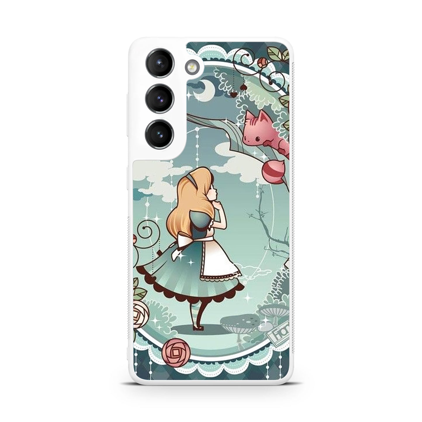 Alice And Cheshire Cat Poster Galaxy S22 / S22 Plus Case