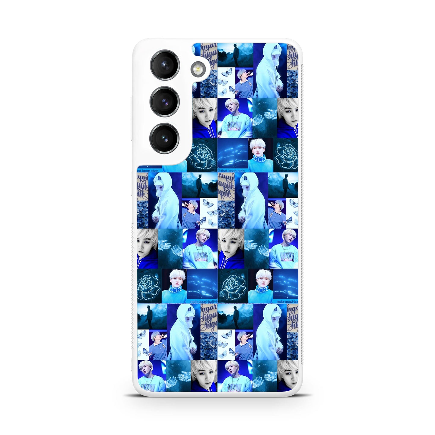 BTS Suga Blue Aesthetic Collage Galaxy S22 / S22 Plus Case