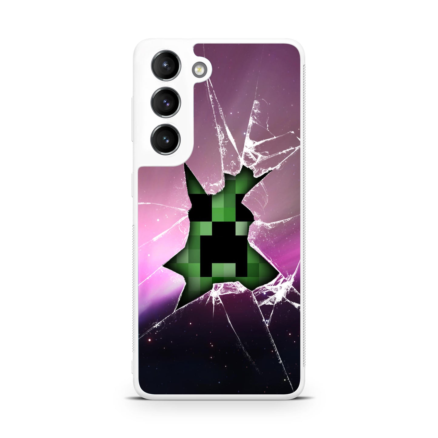 Creeper Glass Broken Violet Galaxy S22 / S22 Plus Case