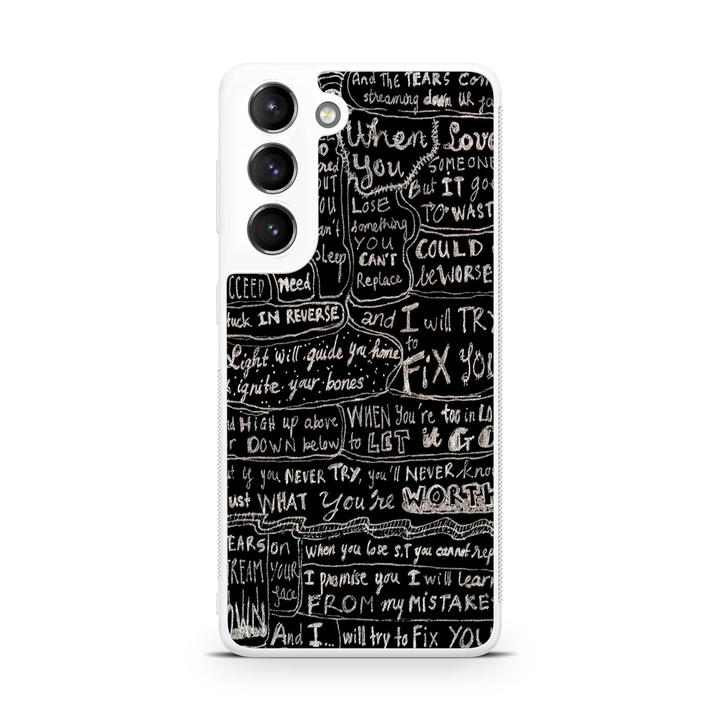 Fix You Lyrics Galaxy S22 / S22 Plus Case