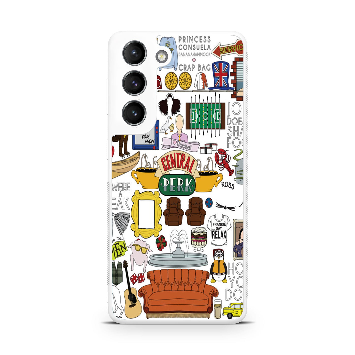 Friends TV Show Central Perk Sticker Galaxy S22 / S22 Plus Case