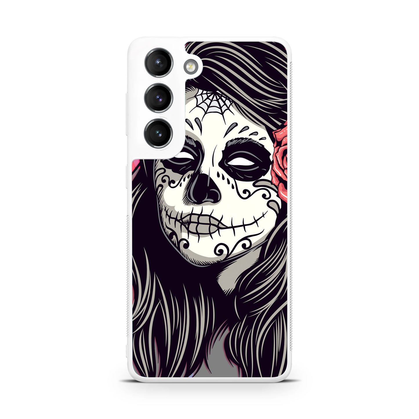 Girl Skull Flower Galaxy S22 / S22 Plus Case