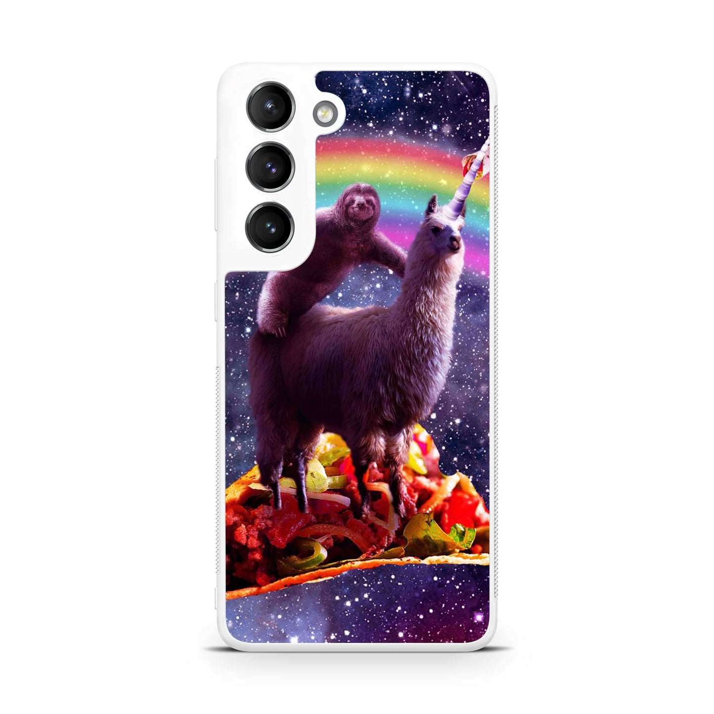 LLama And Sloth On Space Galaxy S22 / S22 Plus Case