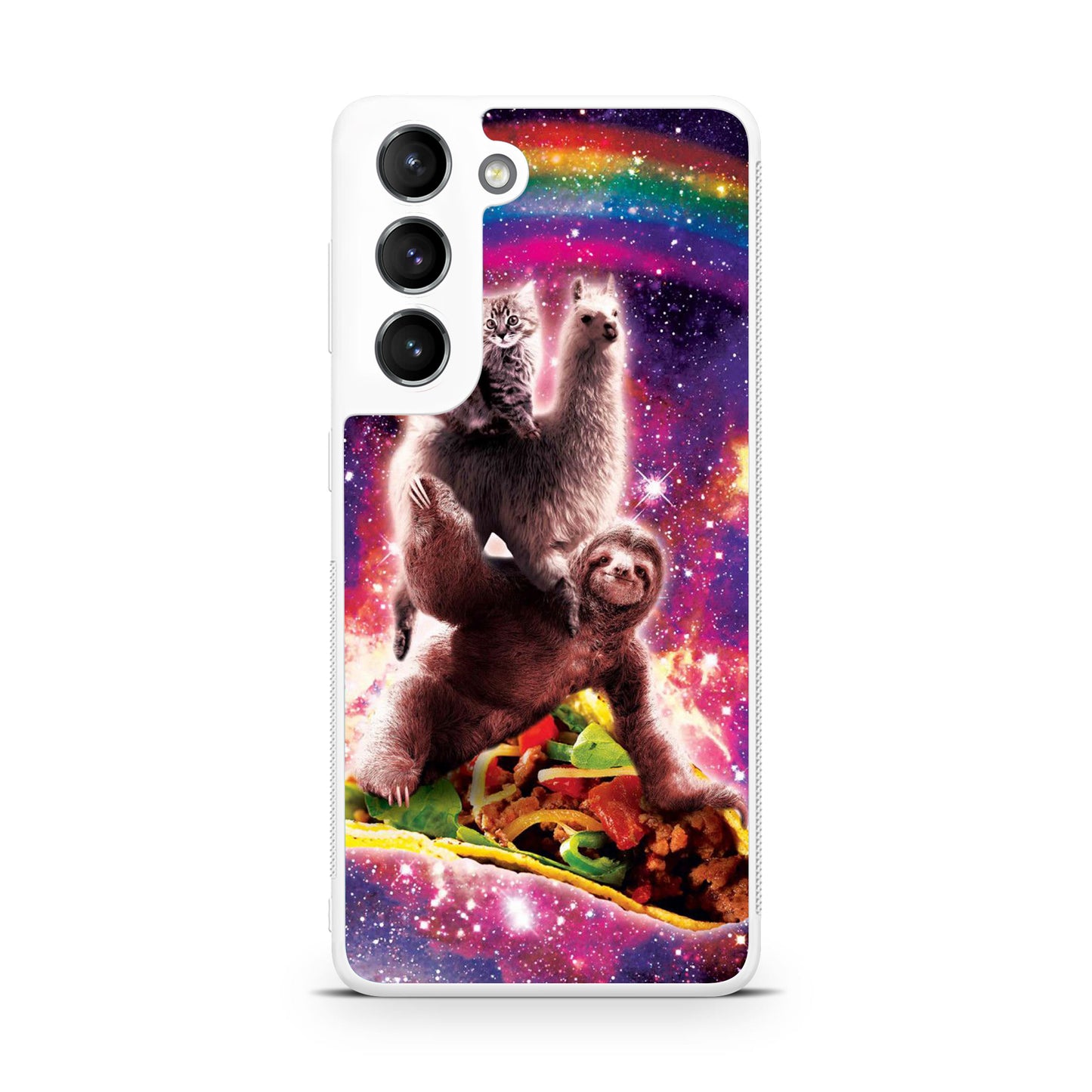 LLama Sloth And Cat Playing Together Galaxy S22 / S22 Plus Case