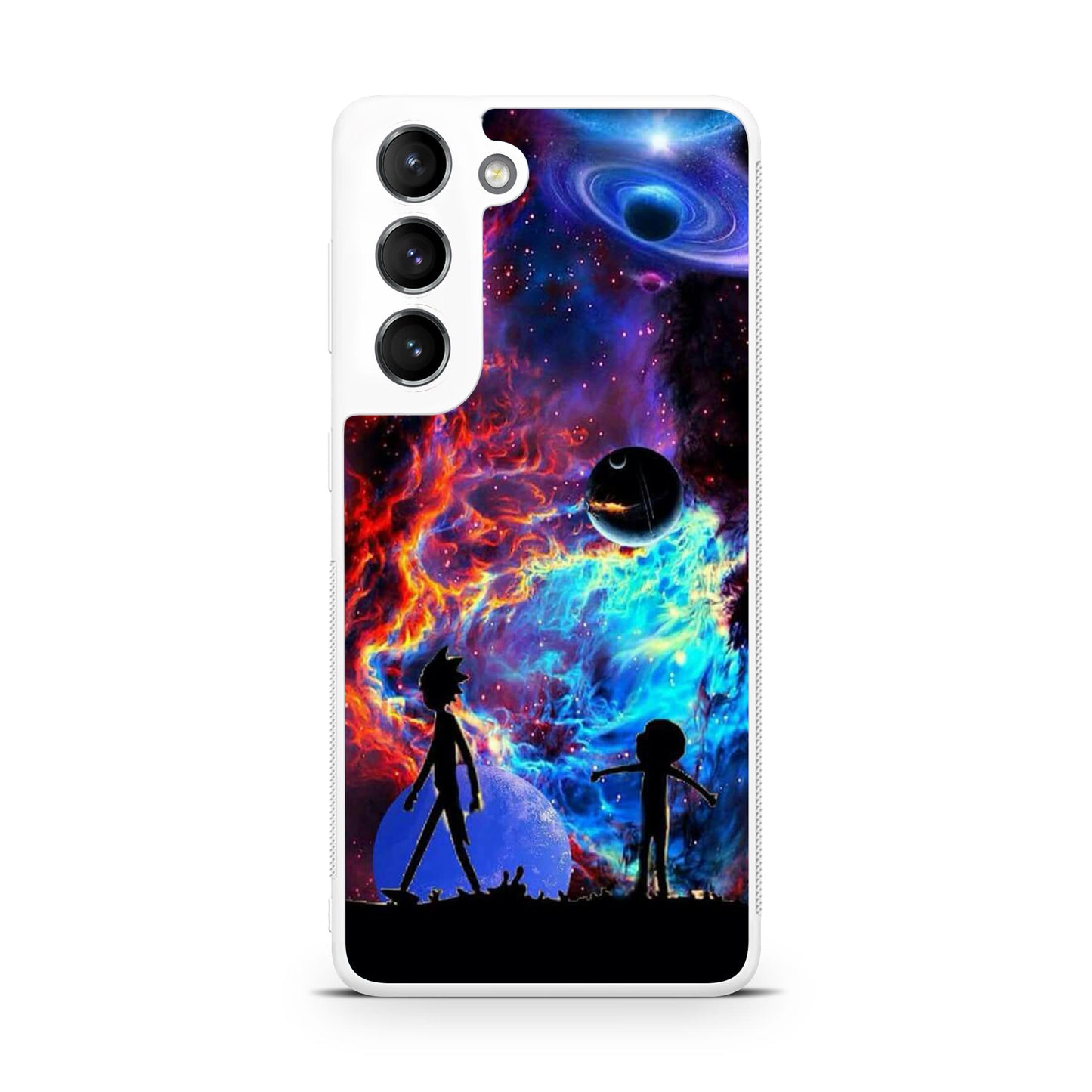 Rick And Morty Flat Galaxy Galaxy S22 / S22 Plus Case