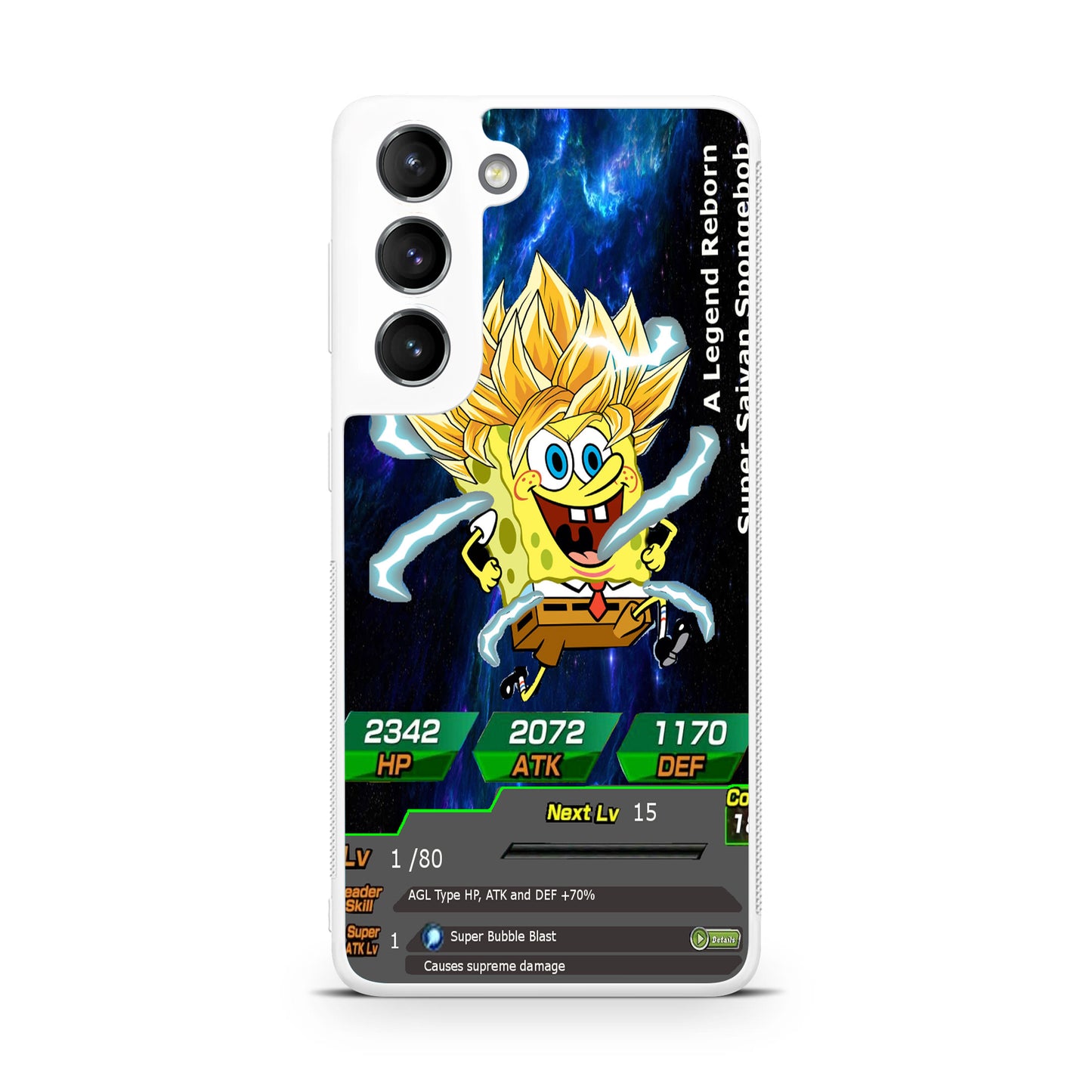 Super Saiyan Spongebob Card Galaxy S22 / Galaxy S22 Plus Case