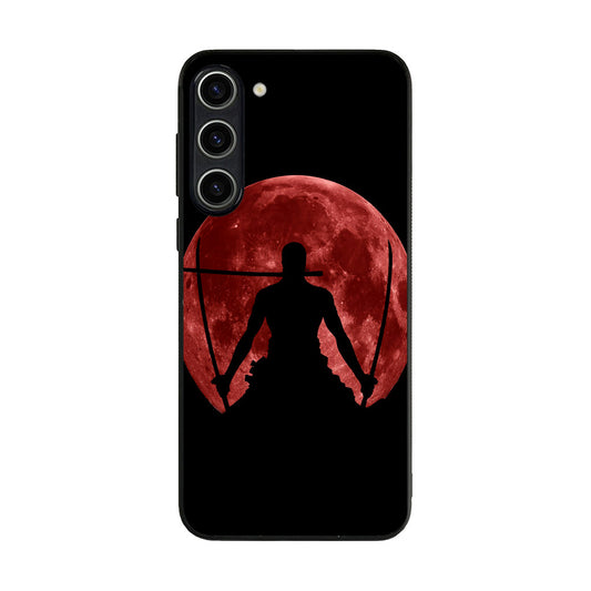 Silhouette Of Zoro In Santoryu Mode Samsung Galaxy S23 / S23 Plus Case