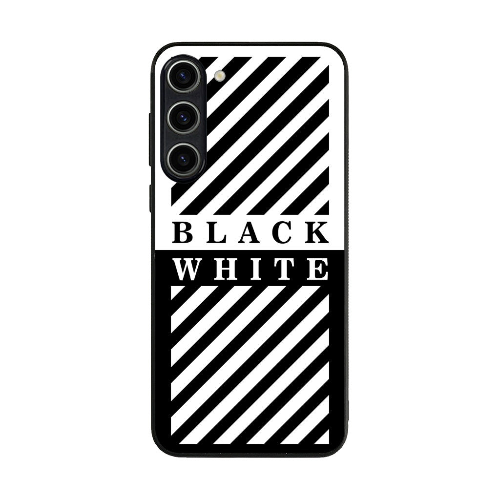 Black White Stripes Samsung Galaxy S23 / S23 Plus Case