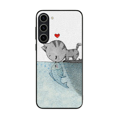 Cat Fish Kisses Samsung Galaxy S23 / S23 Plus Case