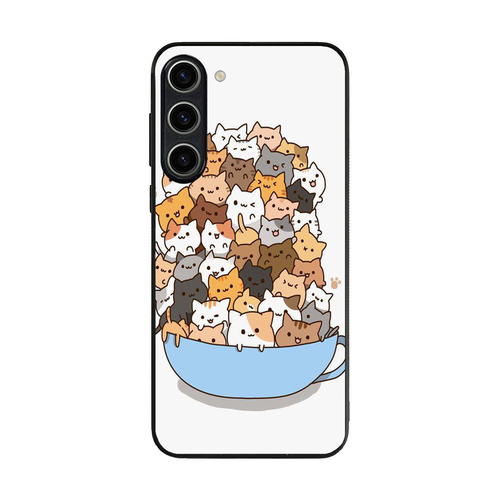 Cats on A Bowl Samsung Galaxy S23 / S23 Plus Case