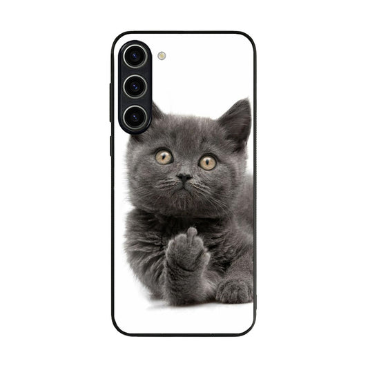 Finger British Shorthair Cat Samsung Galaxy S23 / S23 Plus Case