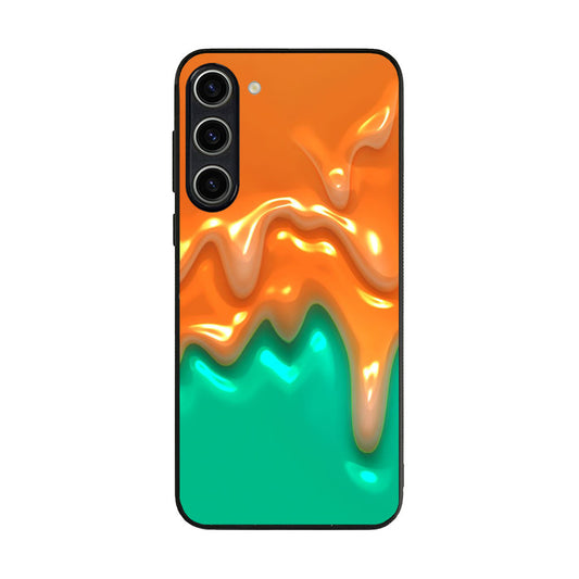 Orange Paint Dripping Samsung Galaxy S23 / S23 Plus Case