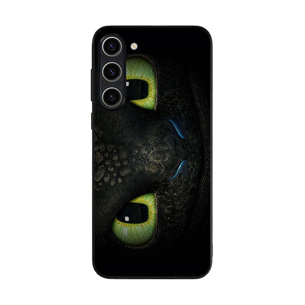 Toothless Dragon Eyes Close Up Samsung Galaxy S23 / S23 Plus Case