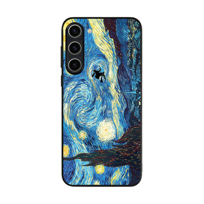 Witch on The Starry Night Sky Samsung Galaxy S23 / S23 Plus Case