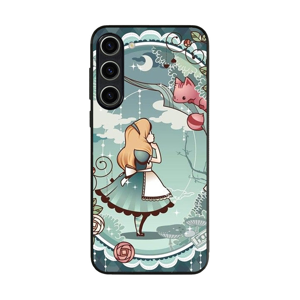 Alice And Cheshire Cat Poster Samsung Galaxy S23 / S23 Plus Case