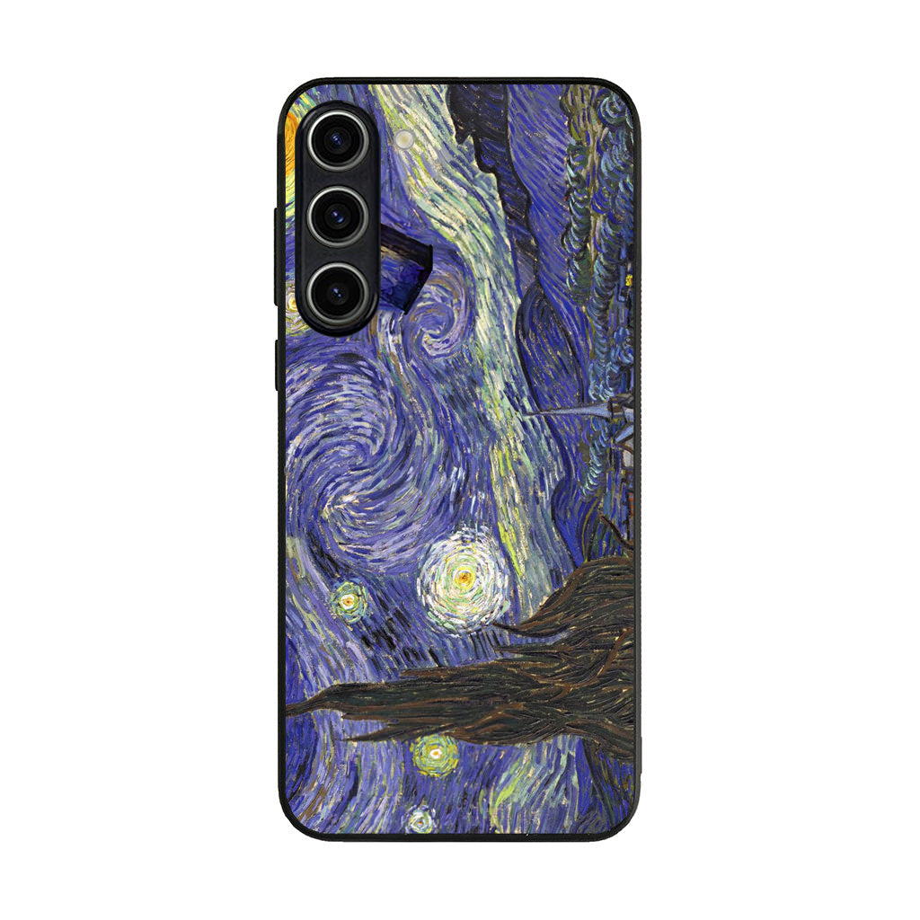 Dr Who Tardis In Van Gogh Starry Night Samsung Galaxy S23 / S23 Plus Case