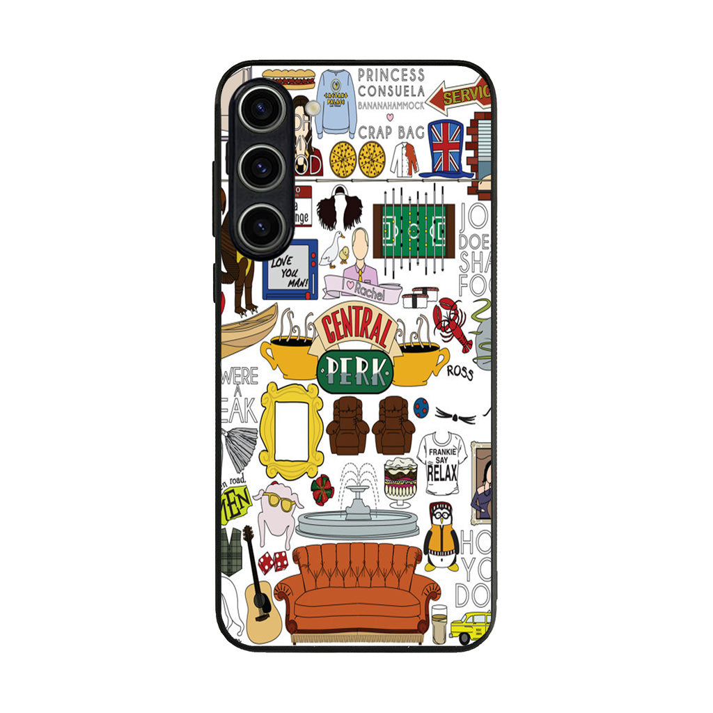 Friends TV Show Central Perk Sticker Samsung Galaxy S23 / S23 Plus Case