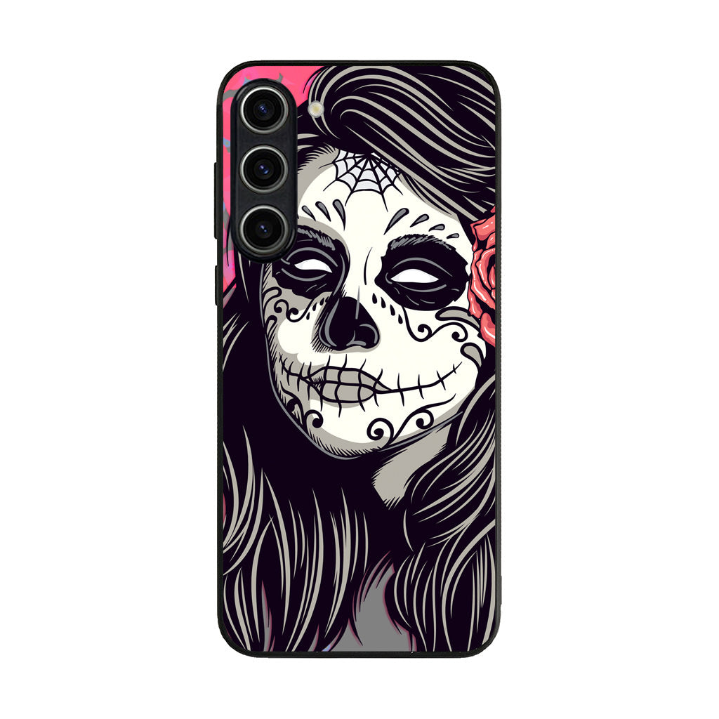 Girl Skull Flower Samsung Galaxy S23 / S23 Plus Case