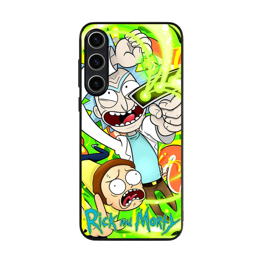 Rick And Morty Shoot Portal Gun Samsung Galaxy S23 / S23 Plus Case