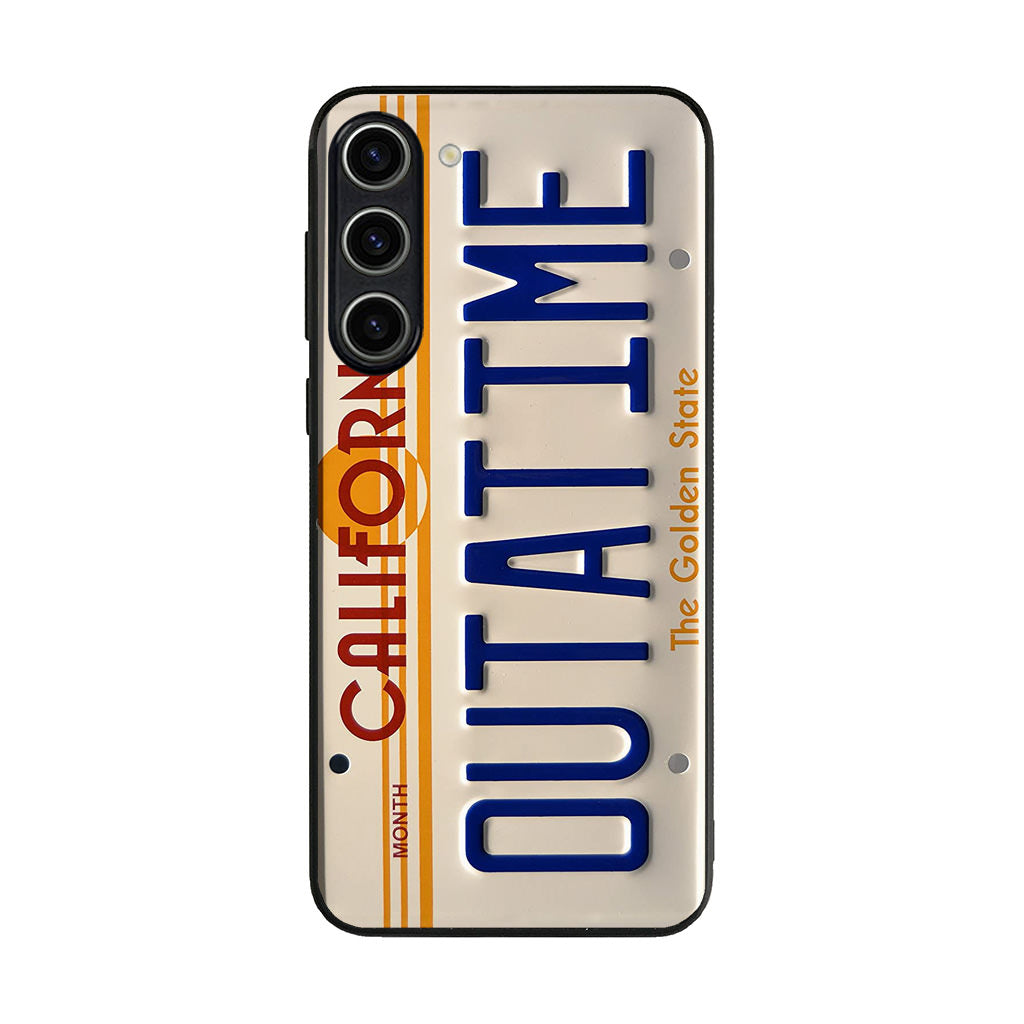 Back to the Future License Plate Outatime Samsung Galaxy S23 / S23 Plus Case