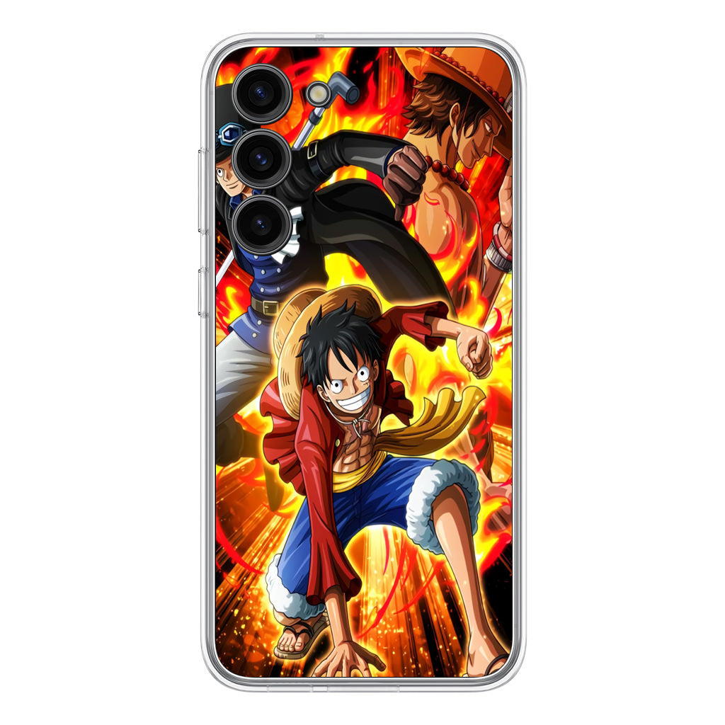 Ace Sabo Luffy Brotherhood Samsung Galaxy S23 / S23 Plus Case