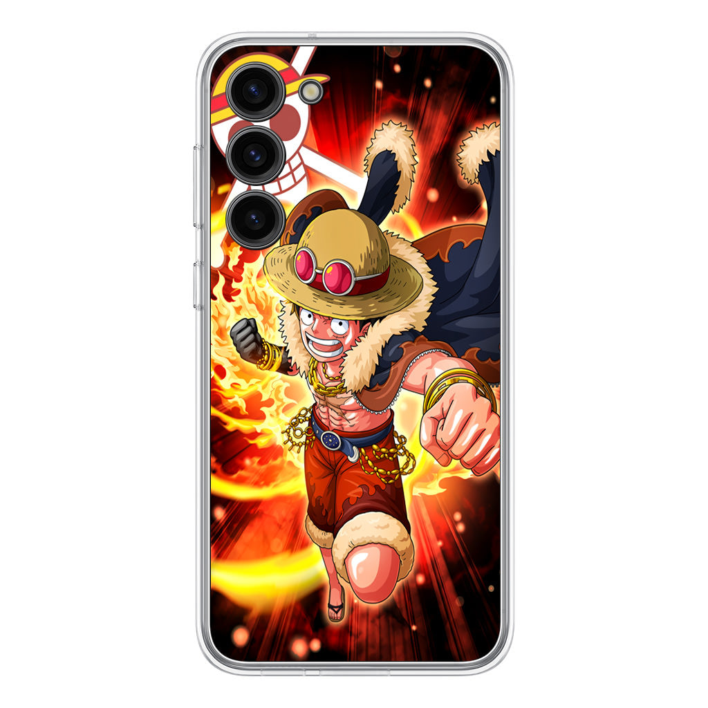 Luffy Red Hawk Punch Samsung Galaxy S23 / S23 Plus Case