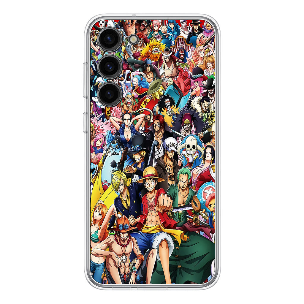 One Piece Characters In New World Samsung Galaxy S23 / S23 Plus Case - 2D TPU Black Case One Piece Characters In New World Samsung Galaxy S23 / S23 Plus Case - 2D TPU Black Case