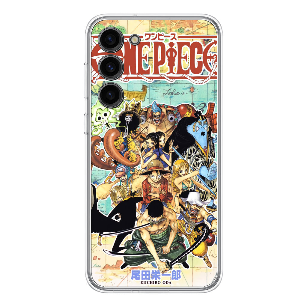 One Piece Comic Straw Hat Pirate Samsung Galaxy S23 / S23 Plus Case