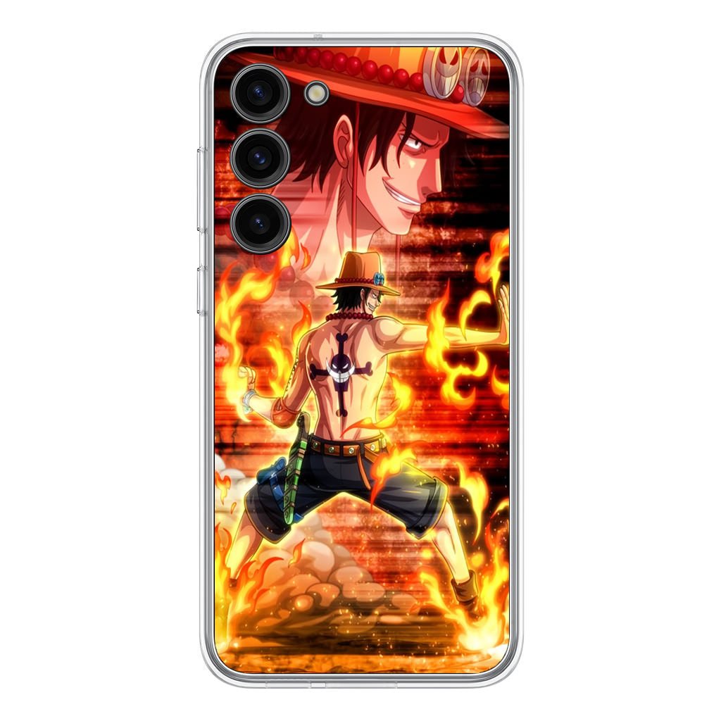 Portgas D Ace One Piece Samsung Galaxy S23 / S23 Plus Case