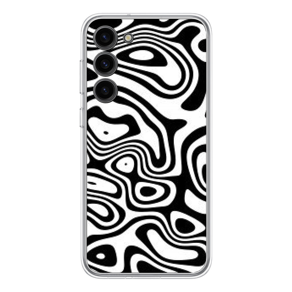 Abstract Black and White Background Samsung Galaxy S23 / S23 Plus Case