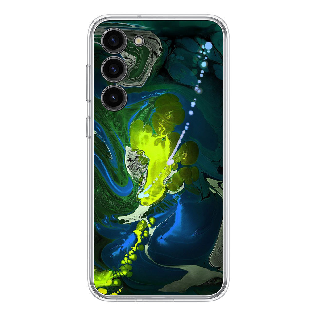 Abstract Green Blue Art Samsung Galaxy S23 / S23 Plus Case