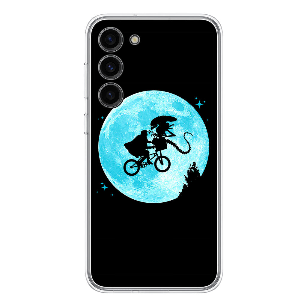 Alien Bike to the Moon Samsung Galaxy S23 / S23 Plus Case