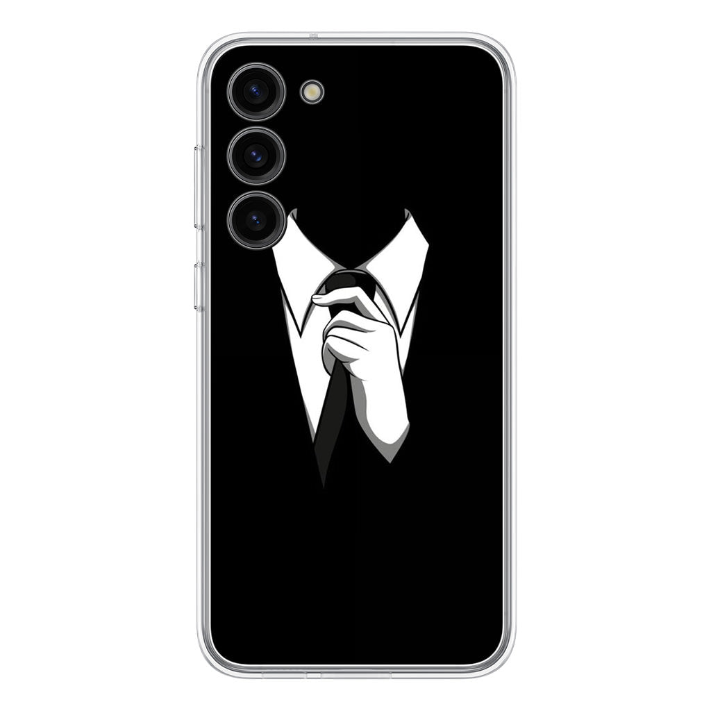 Anonymous Black White Tie Samsung Galaxy S23 / S23 Plus Case